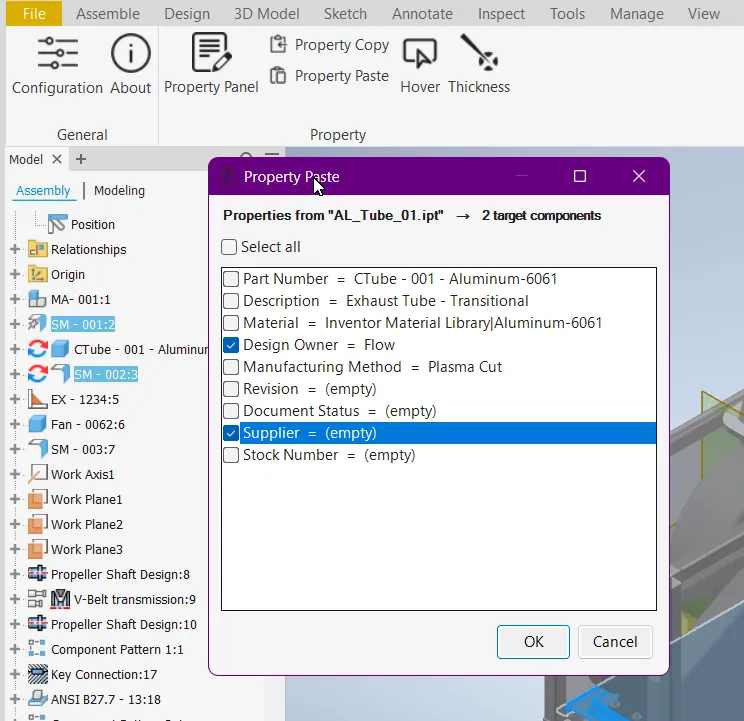 Flow Copy / Paste — transfer property values between components